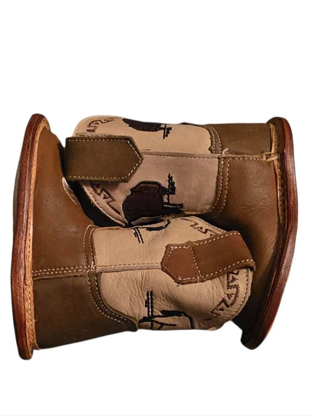 Roper Kids Cowbaby Buffalo Western Boot Baby Sz 1